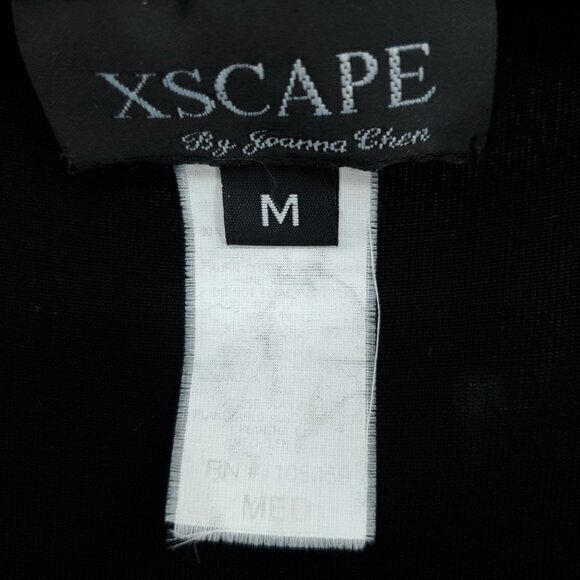 VTG 90s Xscape Shimmer Stretch Gold/Black Sleeveless Shell Top M - Picture 12 of 12